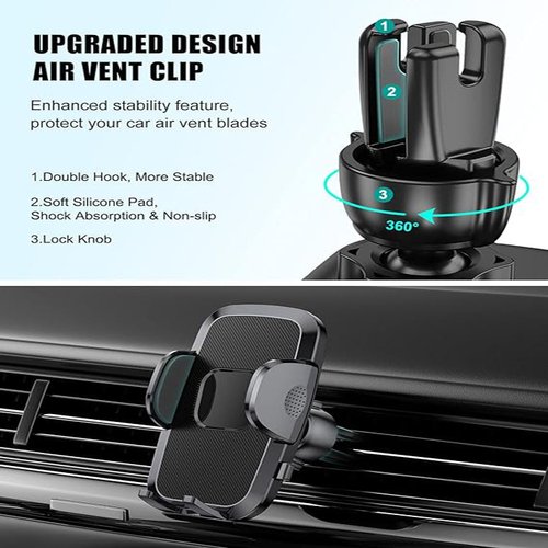 Phone Mount For Car, 4 In 1 Universal Car Phone Holder Mount For - Image 6