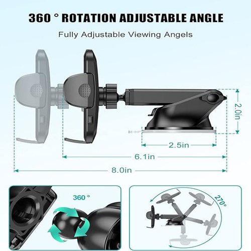 Phone Mount For Car, 4 In 1 Universal Car Phone Holder Mount For - Image 7