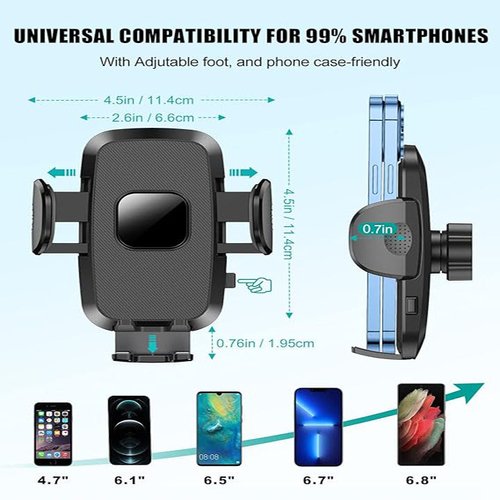 Phone Mount For Car, 4 In 1 Universal Car Phone Holder Mount For - Image 8