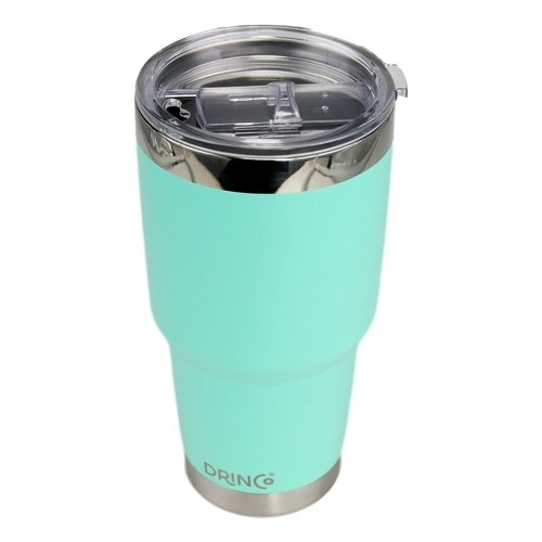 DRINCO® 30oz Insulated Tumbler Spill Proof Lid w/2 Straws (Teal) - Image 3